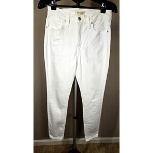 Madewell Womens Jeans White Curvy High Rise Skinny Sz 29 Petite